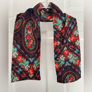Vibrant Floral Paisley Scarf